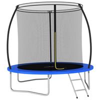 vidaXL Trampolin-Set Rund 244×55 cm 100 kg Schwarz