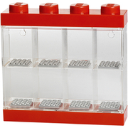 LEGO vitrine 8 mini figuren 19,1 x 18,4 cm polypropyleen rood