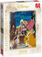 Jumbo legpuzzel Classic Disney Lady en de Vagebond 1000 delig