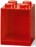 LEGO wandschap 4 noppen Iconic 16,1 x 21,2 cm polypropyleen rood