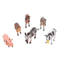 Boerderij Dieren Animal World  6 Assorti In Doos