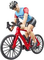 Bruder racefiets met fietser 1:16