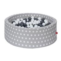 Knorrtoys Bällebad »Grey, white dots«, mit 300 Bällen grey/creme
