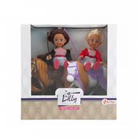 Toi-Toys minipop met paardjes Lilly junior beige 4 delig