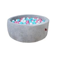 Knorr toys knorr Ballenbak soft grey 300 ballen roos/room/ lightblue