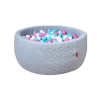 Knorrtoys Bällebad »Cosy, geo grey«, mit 300 Bällen rose/creme/lightblue; Made in Germany