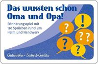 Reinhardt Ernst Das wussten schon Oma und Opa! (Kartenspiel)