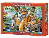 Castorland Tigers by the Stream Puzzel (1000 stukjes)