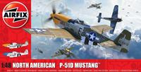 North American P51-D Mustang (Filletless Tails) Series 5 1:48 Air Fix Model Kit