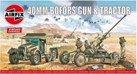 Bofors 40mm Gun & Tractor 1:76 Vintage Classic Military Air Fix Model Kit