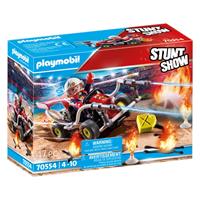 PLAYMOBIL 70554 Stuntshow Feuerwehrkart, Konstruktionsspielzeug