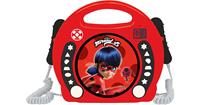 4kidsonly Miraculous Ladybug Draagbare CD Speler met 2 Microfooons