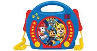 Lexibook PAW Patrol Kinder CD-Player mit 2 Mikrofonen blau-kombi