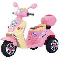 HOMCOM Elektro Kinderroller | 3 km/h |  108 x 51 x 75cm | Rosa, Weiß