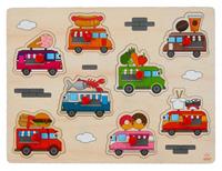 Engelhart vormenpuzzel foodtruck junior 22,5 x 30 cm hout 9 delig