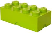 LEGO opbergsteen 8 noppen 25 x 50 cm polypropeen lime