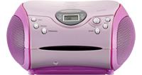 Lenco Boombox Kinder-CD-Player mit Radio SCD-24PK Kids, pink