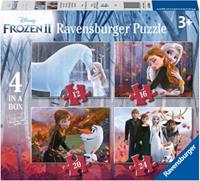 Ravensburger Frozen 2 - Liefde en vriendschap Puzzel (4 in 1)