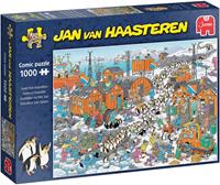 Jumbo Spiele GmbH Jumbo 20038 - Jan van Haasteren, Expedition zum Südpol, Comic-Puzzle,