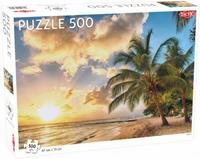 Tactic legpuzzel landschap Beach 31 x 47 cm karton 500 stukjes