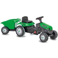 JAMARA Kids Trettraktor mit Hänger Strong Bull grün