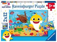 Ravensburger Baby Shark ontdekt de oceaan Puzzel (2 x 12 stukjes)