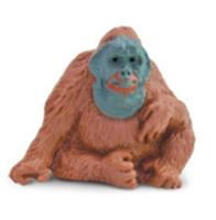 Safari speelset Lucky Minis orang oetan 2,5 cm bruin 192 delig