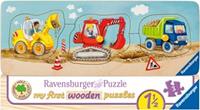Ravensburger 03066 - Die kleine Baustelle, My First Wooden Puzzle, Holz,