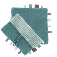 Snoozebaby Organisch Knuffeldoekje Smokey Green - 25x25 cm