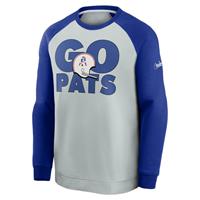 Nike Historic Raglan (NFL Patriots) Sweatshirt voor heren - Grijs
