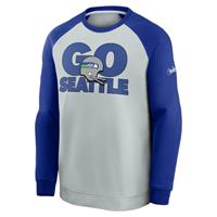 Nike Historic Raglan (NFL Seahawks) Sweatshirt voor heren - Grijs