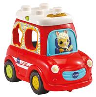 VTech Vrolijke Vormenauto 25 cm rood 5 delig