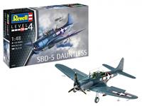 Revell bouwpakket SBD 5 Dauntless 27,5 cm 1:48 grijs 125 delig