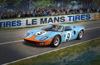 Revell 07696 Ford GT 40 Le Mans 1968 Limited Edition Model Kit 1:24 Scale, Unvarnished