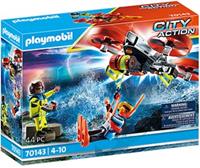 PLAYMOBIL City Action - Redding op zee: reddingsduiker met reddingsdrone 70143