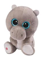 Nici knuffelnijlpaard Glubschis junior 25 cm pluche grijs