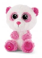 Nici knuffel Glubschis panda junior 15 cm pluche wit/roze