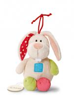 Nici GmbH NICI 36117 - My First NICI, Spieluhr Hase Till, Einschlafhilfe, 18 cm, spielt Schuberts Wiegenlied