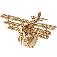 Robotime Modelbouwpakket Airplane 21 X 12 Cm Hout 145-delig