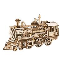 Robotime Modelbouwpakket Locomotive 37 Cm Mdf 350-delig