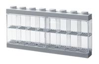 LEGO vitrine Minifigure 38 x 18,5 cm polycarbonaat grijs