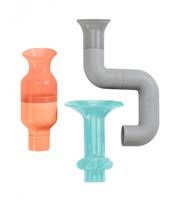 Tomy Boon - Tubes Building Bath Toy Set (3pcs) (Cantaloupe/Multi)