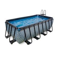 Exit Toys EXIT Stone Pool 400x200x122cm mit Filterpumpe - grau