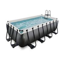 Exit Toys EXIT Black Leather Pool 400x200x122cm mit Filterpumpe - schwarz