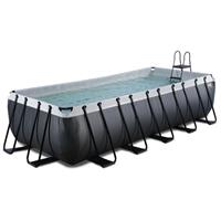 EXIT Black Leather Pool 540x250x122cm mit Filterpumpe - schwarz