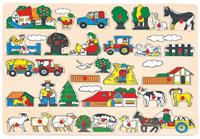 Bino Holz - Steckpuzzle Bauernhof, maxi