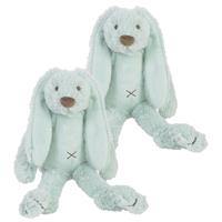 Happy Horse 2x stuks  knuffel konijn Richie mint 28 cm -