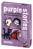 Andrea Köhrsen Moses MOS00802 - Purple stories, 50 magische Räsel von magischen Mächten, Junior, Kartenspiel, Familienspiel