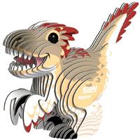 Eugy 3d Puzzle Raptor Junior 8,3 X 6,8 Cm Karton Beige/weiß