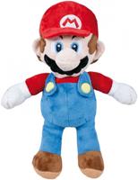 knuffel Super Mario 30 cm polyester blauw/rood
